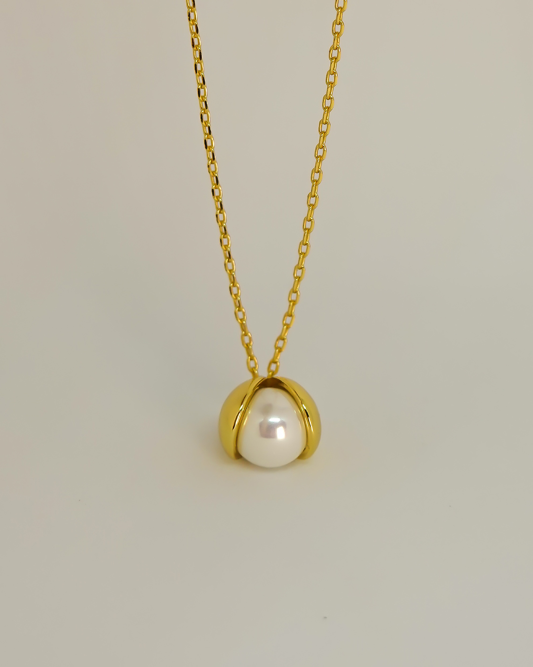 PEARL BUD 18k Gold Vermeil Pendant Necklace INXSKY